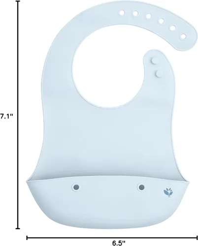 Vista 11 de green sprouts Unisex Baby Silicone Scoop Bib