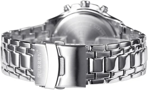 Vista 3 de CURREN - Reloj de pulsera unisex estilo deportivo color negro