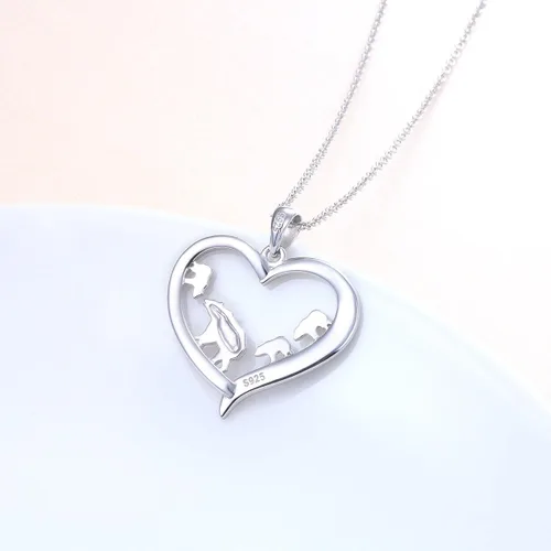 Vista 16 de Collar de plata esterlina para mamá, regalo para el día de la madre, dije o brazalete para mamá