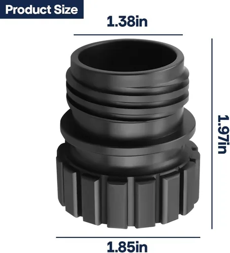 Vista 2 de Adaptador de botellas de sodas de conexión rápida, tapa adaptadora de botella de vidrio de cristal compatible con máquina de soda