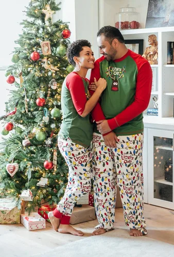 Vista 4 de Lazy One Pijamas de Navidad familiares a juego, pijamas de Navidad a juego para familia, adultos, adolescentes, niños y bebés