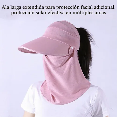 Vista 4 de Protección solar UPF 50+ para exteriores, impermeable, transpirable, para el cuello, plegable, para hombres y mujeres Sun Hat2-negro