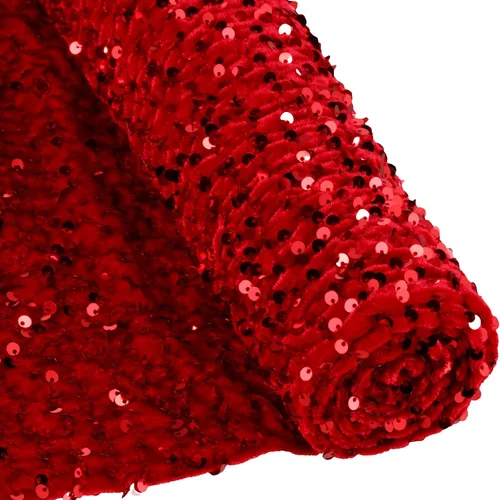 Vista 9 de Tela de terciopelo de lentejuelas por yarda, tela elástica brillante para coser mantel con purpurina brillante para vestido de mesa, accesorios