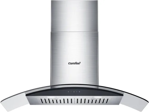 Vista 11 de COMFEE' CVG30W8AST Campana extractora montada en pared de 30 pulgadas con conducto, con ventilador de escape de 450 CFM de 3 velocidades, filtros