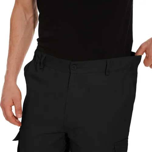 Vista 6 de LVCBL Pantalones cargo para hombre, ajuste relajado, tácticos, pantalones de trabajo, pantalones de algodón con bolsillos
