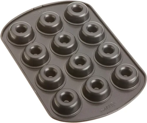 Vista 4 de Wilton Pequeña bandeja de donas, 12 cavidades, paquete de 1, plata
