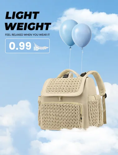 Vista 3 de Awanhe Mochila para pañales, bolsa de bebé con cambiador, bolsa de pañales impermeable de viaje, artículos esenciales para recién nacidos, regalos