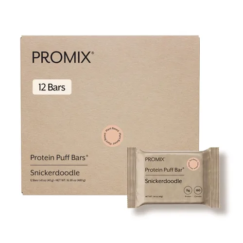 Vista 8 de ProMix Nutrition Barras de mazapán de proteína vegana Alto contenido en proteínas, bajo en calorías, golosina crujiente de malvavisco Kosher