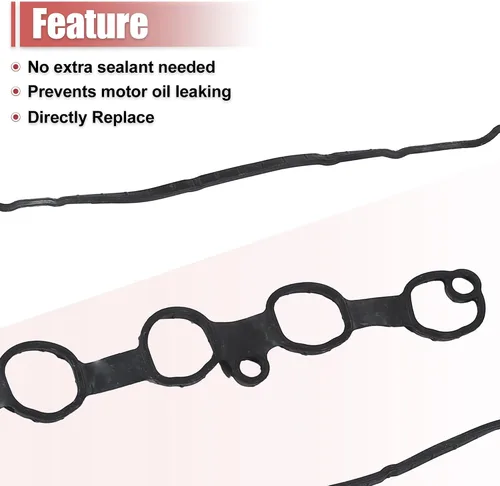 Vista 5 de X AUTOHAUX 1 juego junta de tapa de válvula de motor PY01-10-235 para Mazda 3 6 CX-5 2.5L I4 Negro