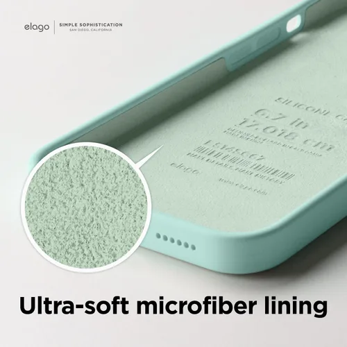 Vista 7 de elago Compatible con Funda para iPhone 14 Pro, Funda de Silicona Líquida, Cubierta Protectora de Cuerpo Completo, A Prueba de Golpes, Funda Delgada