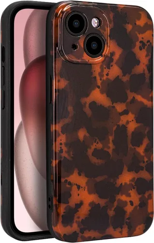 Vista 28 de Funda para iPhone 17 Pro, cubierta delgada de TPU con diseño de caparazón de tortuga ligera para mujeres, soporte para teléfono con protección Carey