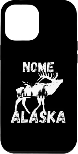 Vista 10 de Funda de recuerdo para iPhone 12 Mini Retro Nome AK Alaska City Apparel Souvenir