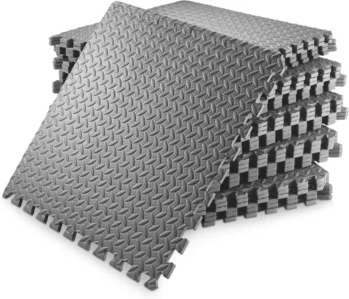 Vista 8 de Philosophy Gym Paquete de 30 tapetes de ejercicio – 24 x 24 pulgadas de goma de espuma entrelazada rompecabezas azulejos – negro