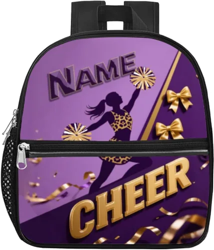 Vista 14 de Mochila transparente personalizada para niñas, mochila escolar de porristas de 12 x 6 x 12 pulgadas para mujeres, niños, adolescentes