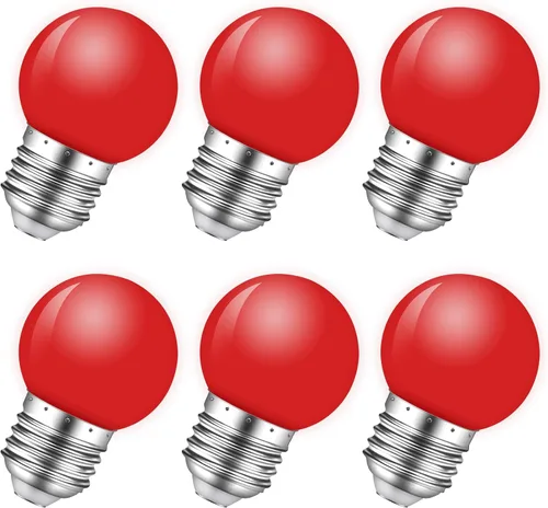 Vista 12 de Bombilla de luz nocturna, bombillas LED de 1 W, bombillas G14 G45 E26, bombillas de ahorro de energía, equivalente a 5 W, blanco frío de 6500 K