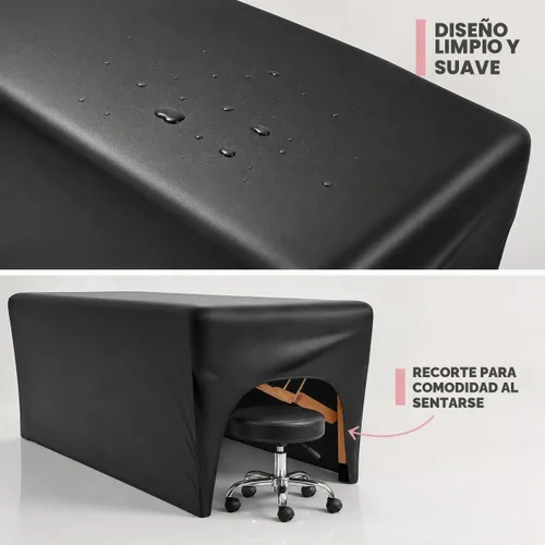 Vista 3 de Onism Funda de cama para extensiones de pestañas, cubierta de mesa de Negro
