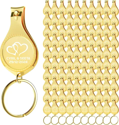 Vista 13 de Abrebotellas multifunción 4 en 1, cortauñas, recuerdos de boda, privado personalizado, plateado, regalos multiherramienta para hombres