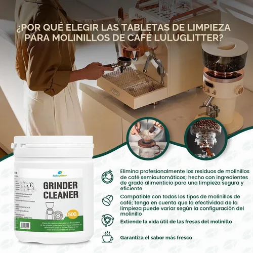 Vista 2 de Comida natural profesional de las tabletas 17.64 oz de la limpieza del molinillo de café seguro
