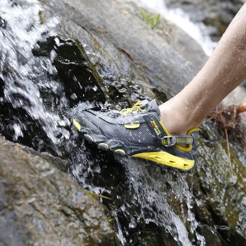 Vista 8 de HUMTTO Zapatos de agua para hombre y mujer, sandalias de senderismo anfibias, puntera cerrada, sandalias de secado rápido, ligeras, transpirables