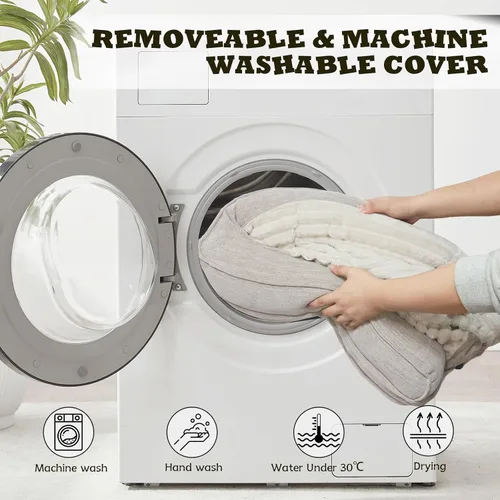 Vista 7 de WINDRACING Camas ortopédicas para perros pequeños, sofá cama impermeable de espuma de huevo para perros con lados de refuerzo en L, cama lavable