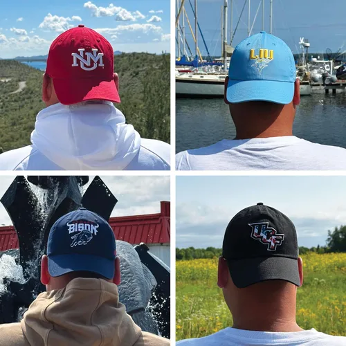 Vista 6 de Desert Cactus Eastern Washington University Baseball Hat Embroidered Cap Officially Licensed EWU Eastern Washington Eagles Brimmed Embroidered