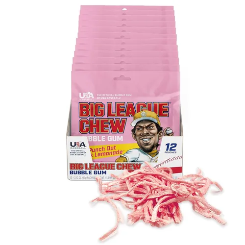 Vista 11 de Big League Chew Big Rally Blue - Goma de mascar de frambuesa azul intenso Perfecto para juegos de béisbol, equipos, concesiones, fiestas y más