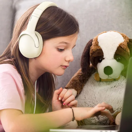 Vista 6 de LORELEI E5 Auriculares con Cable para Niños Plegables y Conector de 3.5mm Cable de Nylon Sin Enredos Auriculares Estéreo Sobre la Oreja