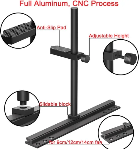 Vista 4 de Soporte de GPU, Soporte de Tarjeta Gráfica, Soporte de GPU, Soporte de Tarjeta de Video, Soporte de GPU, Soporte Ajustable Antihundimiento de GPU