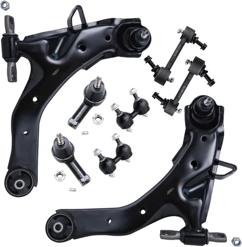 Vista 354 de Detroit Axle - Kit de brazos de control de extremo de 8 piezas para Toyota 2001-2003 Highlander 2002-2003 Camry Lexus ES300, 2 conjuntos de brazos
