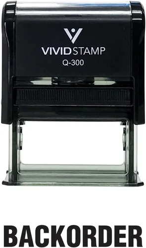 Vista 13 de BackOrder Self Inking Rubber Stamp (Black Ink) - Medium 2 Pack