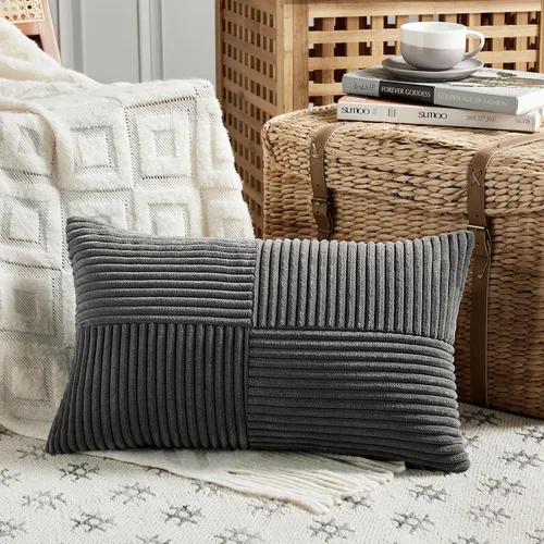 Vista 17 de Fancy Homi - Paquete de 2 fundas de almohada decorativas de color verde oliva pequeñas de 12 x 12 pulgadas para sala de estar, sofá, cama