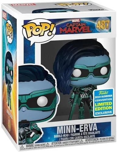 Vista 3 de POP Funko Captain Marvel: Doctor MINN ERVA Figuras de acción y figuras, multicolor (889698411042)
