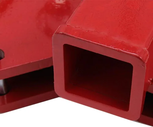 Vista 6 de NIXFACE Accesorio de remolque de carretilla elevadora de 2 pulgadas, receptor de enganche de remolque para horquillas de plataforma dobles