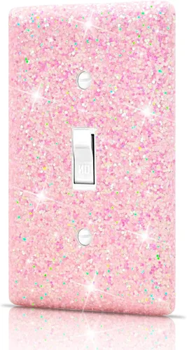 Vista 24 de Dengduoduo Placas de pared, cubierta decorativa para interruptor de luz, cubiertas decorativas de tomacorrientes, diamantes de imitación plateados