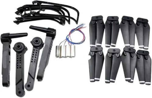 Vista 2 de Control Drone Motor Set, Propeller Arm, Suitable for E99 Pro2 Quadcopter(Black)