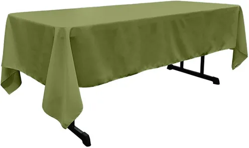 Vista 29 de New Creations Fabric & Foam Inc - Mantel rectangular de popelina de poliéster de 60 pulgadas de ancho por 120 pulgadas de largo. (Avocado)