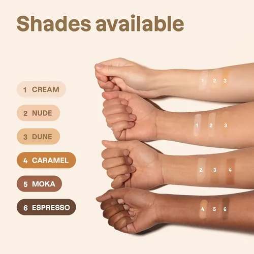 Vista 4 de ATTITUDE Oceanly Light Coverage - Corrector en barra debajo de los ojos, sin dióxido de titanio, verificado por EWG, sin plástico, vegano y sin