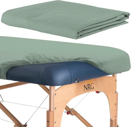Vista 11 de Sábanas ajustadas de lujo para mesa de masaje de franela de NRG - Océano - 100% algodón cepillado por ambos lados - Sábanas de peso medio - 200