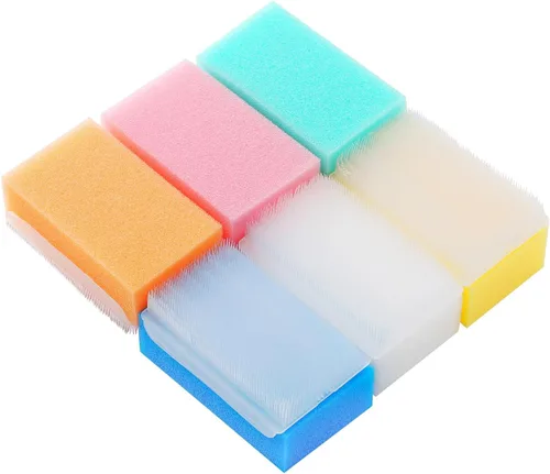 Vista 6 de Cepillo sensorial reutilizable, cepillo quirúrgico, cepillo de uñas, depurador de baño para bebés. (6 piezas)
