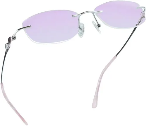 Vista 24 de LifeArt Pure Titanium Frame Glasses/Blue Light Blocking Reading Glasses, Reduce Eyestrain, Stylish for Men and Women