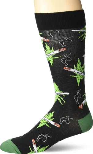 Vista 48 de K. Bell, calcetines retro varsity de lechuga para mujer Adultish (negro)