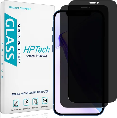 Vista 11 de (2 unidades) Protector de pantalla de privacidad para iPhone 12 Mini de 5.4 pulgadas, vidrio templado antiespía, antiarañazos, sin burbujas