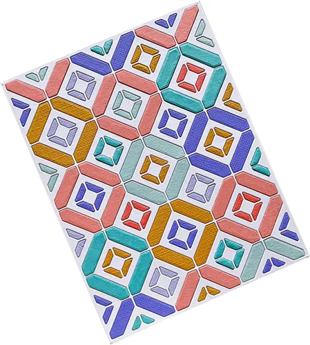 Vista 7 de Troqueles de corte para hacer tarjetas de papel, paquete de 2 fondos, marco, plantillas de metal, herramienta de álbumes de recortes, manualidades