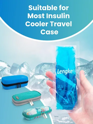 Vista 4 de LengKe Bolsa de hielo para enfriador de insulina, bolsa de hielo aprobada por la Tsa y pequeñas bolsas de hielo para enfriador de medicamentos