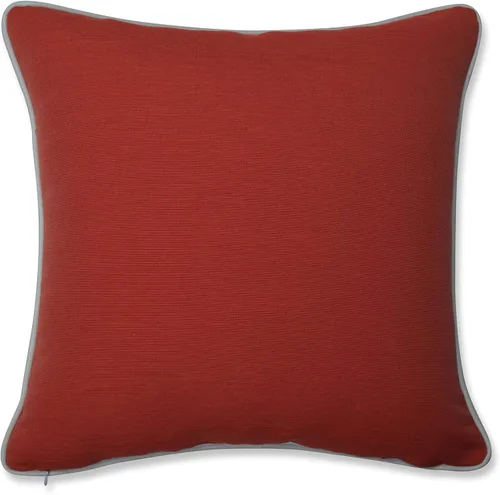 Vista 2 de Pillow Perfect Almohada Calvin The Crab para exteriores/interiores, 16.5 x 16.5 pulgadas, naranja