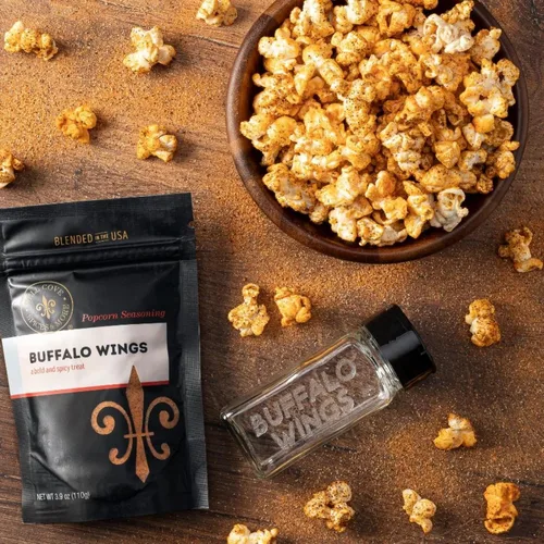 Vista 5 de Dell Cove Spices Condimento para palomitas de maíz Buffalo Wings Sin OMG y sin gluten Vegetariano Perfecto regalo de palomitas de maíz