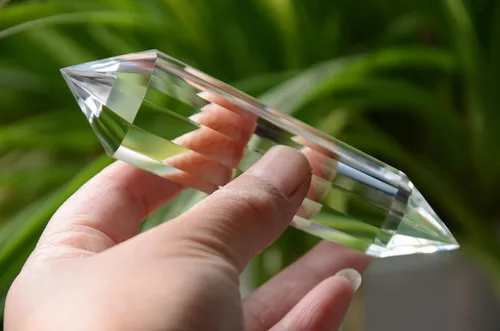 Vista 5 de Real tibetano Himalaya alta altitud 99% transparente 13 lados cristal punto cuarzo vogel varita 4.52 pulgadas reiki reiki curación espiritual