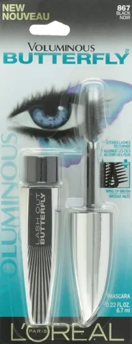 Vista 7 de Máscara para pestañas "Mariposas Voluminosas" L'Oreal Paris, 0.22 onzas, paquete de de 1, Negro