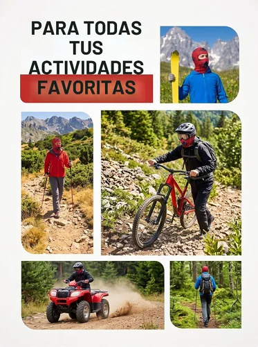 Vista 4 de Hercicy Máscara de esquí con pasamontañas de araña, máscara facial de araña
