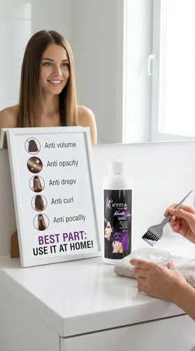 Vista 6 de KERA FRUIT Cirugia Capilar 8 OZ Tratamiento Capilar Anti Volumen Anti Frizz